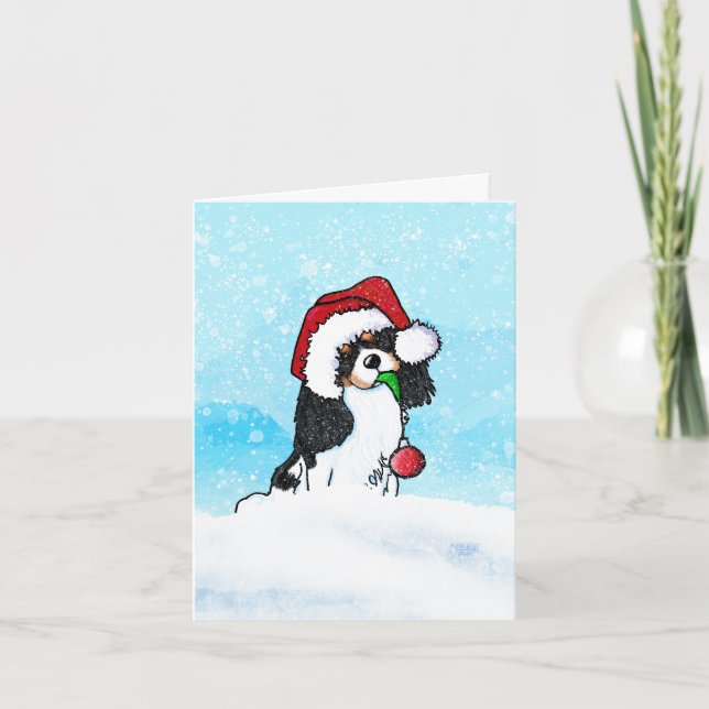 Festividades Cartão de Natal Cavalier Spaniel (Frente)