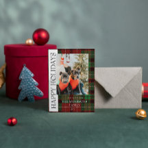 Cartão de Natal Chato Xadrez Búfalo