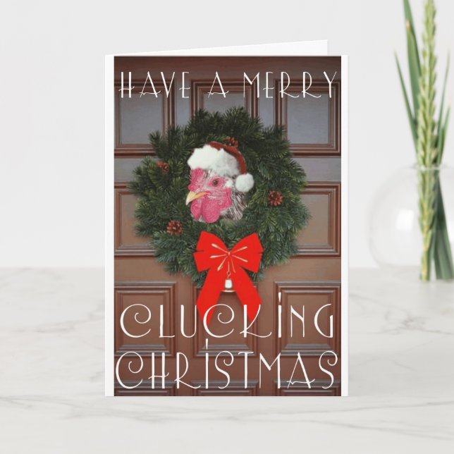 Festividades Cartão de Natal Chickie Boom (Frente)