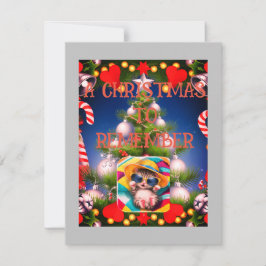 Festividades Cartão de Natal Christmas Flat, Tamanho: 4,25" x 5