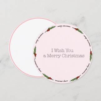 Festividades Cartão de Natal Círculo