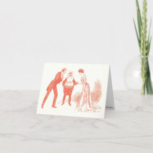 Festividades Cartão de Natal Clássico Charles Dana Gibson