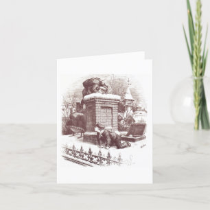 Festividades Cartão de Natal Clássico de Thomas Nast