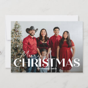 Festividades Cartão de Natal Clássico e Ousado