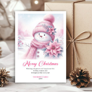 Festividades Cartão de Natal Clássico Pinkmas Digital para Cria