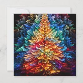 Festividades Cartão de Natal colorido de árvore de Natal