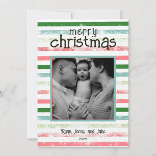Festividades Cartão de Natal Colorido Personalizado