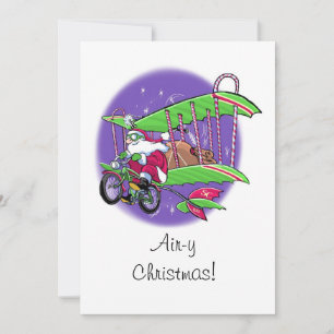 Festividades Cartão de Natal com ar de bicicleta voadora
