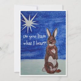 Festividades Cartão de Natal com Bunny