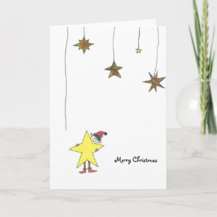 Festividades Cartão de Natal com estrela
