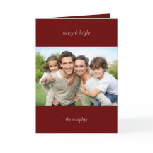 Cartão de Natal com Feliz mínima e fotografia bril