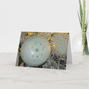 Festividades Cartão de Natal com Floco de Neve
