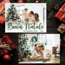 Cartão de Natal com Foto Buon Natale