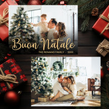 Cartão de Natal com Foto Buon Natale