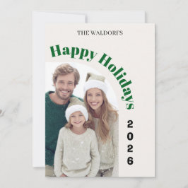 Festividades Cartão de Natal com Foto da Família | Felicidades