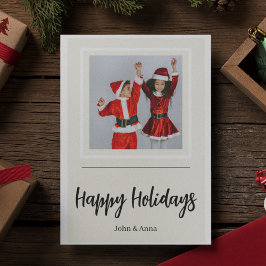 Festividades Cartão de Natal com Foto da Família | Felicidades