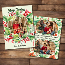 Cartão de Natal com Foto de Grinalda Festiva 3