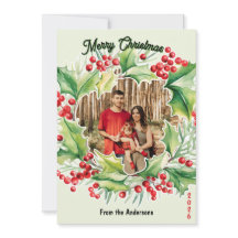 Cartão de Natal com Foto de Grinalda Festiva 3
