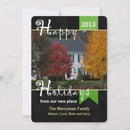 Festividades Cartão de Natal com Foto e Mudança de Endereço