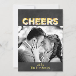 Festividades Cartão de Natal com Foto em Quadro de Giz no Forma