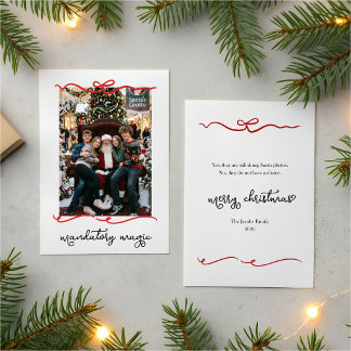 Festividades Cartão de Natal com Foto Engraçada de Adolescente