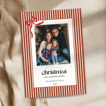 Cartão de Natal com Foto Férias Arco Vermelho