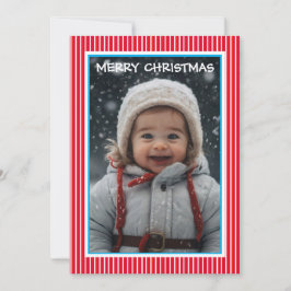 Festividades Cartão de Natal com Foto para a Vovó da Família