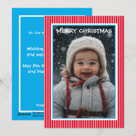 Festividades Cartão de Natal com Foto para a Vovó da Família