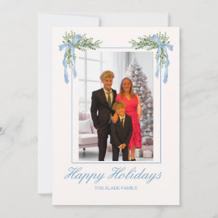 Festividades Cartão de Natal com Foto Personalizada