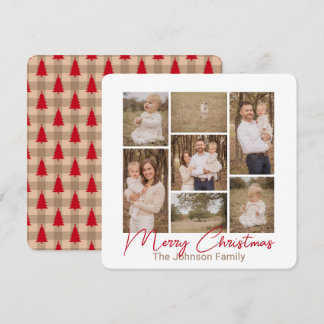 Festividades Cartão de Natal com Foto Simples Prazeres País Ver
