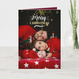 Festividades Cartão de Natal com fotos personalizadas da famíli