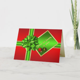 Festividades Cartão de Natal com Inserção de Foto da Família