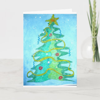 Festividades Cartão de Natal com mensagem pré-impressa