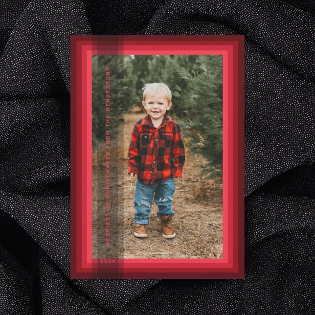 Festividades Cartão de Natal com Moldura Vermelha (Criador carregado)