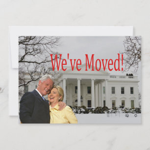 Festividades Cartão de Natal com novo endereço de Hillary & Bil