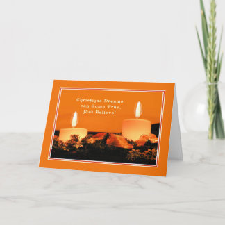 Festividades Cartão de Natal com Velas