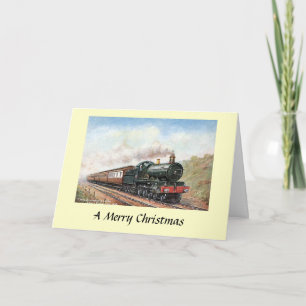 Festividades Cartão de Natal - Comboio expresso GWR