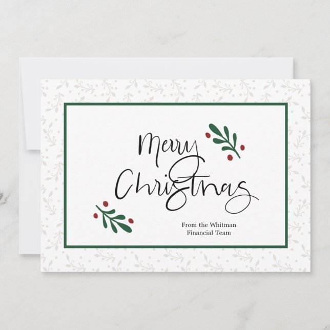 Festividades Cartão de Natal Comercial (Frente)