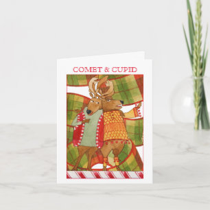 FESTIVIDADES CARTÃO DE NATAL COMET CUPID