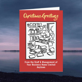 Festividades Cartão de Natal Contabilista ou Contabilista Afeta