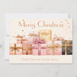 Festividades Cartão de Natal Corporativo Elegante