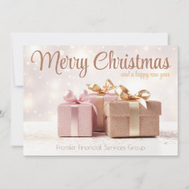 Festividades Cartão de Natal Corporativo Elegante