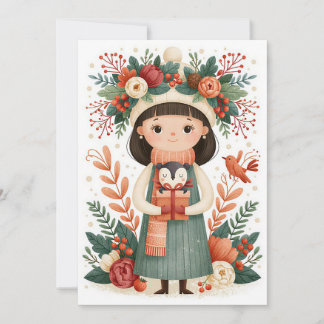 Festividades Cartão de Natal Corporativo Personalizado para Emp