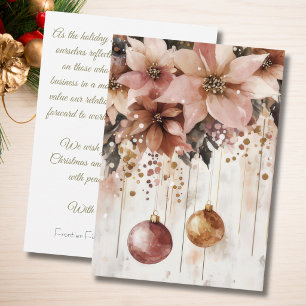 Festividades Cartão de Natal Corporativo Personalizado para Emp