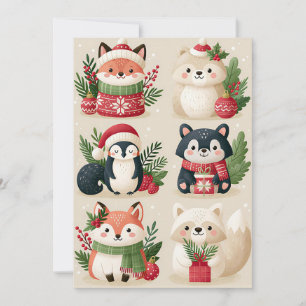 Festividades Cartão de Natal Corporativo Personalizado para Emp