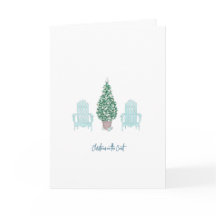 Cartão de Natal Costeiro Paz da Praia