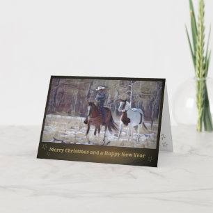 Festividades Cartão de Natal "Cowboy"