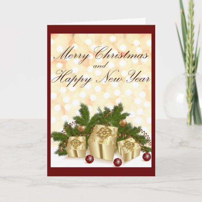 Festividades Cartão de Natal cristão (Frente)