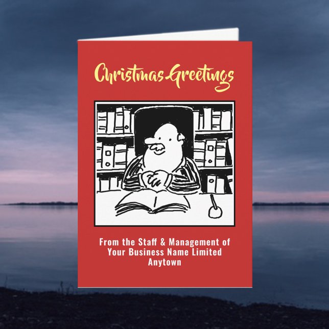 Festividades Cartão de Natal da Administração Fiscal ou Contabi (Criador carregado)