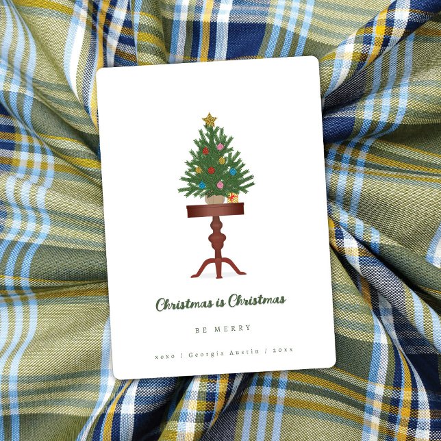 Festividades Cartão de Natal da Árvore de Natal da Mesa lateral (Criador carregado)